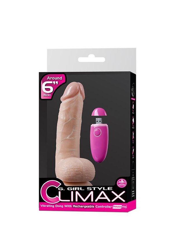 Перезаряжаемый вибратор G-GIRL 6INCH PVC RECHARGEABLE VIBRATOR - 15,2 см.