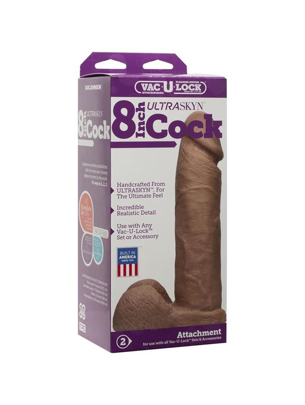 Насадка-реалистик для трусиков Харнесс Vac-U-Lock 8" ULTRASKYN Cock (20,6 см)