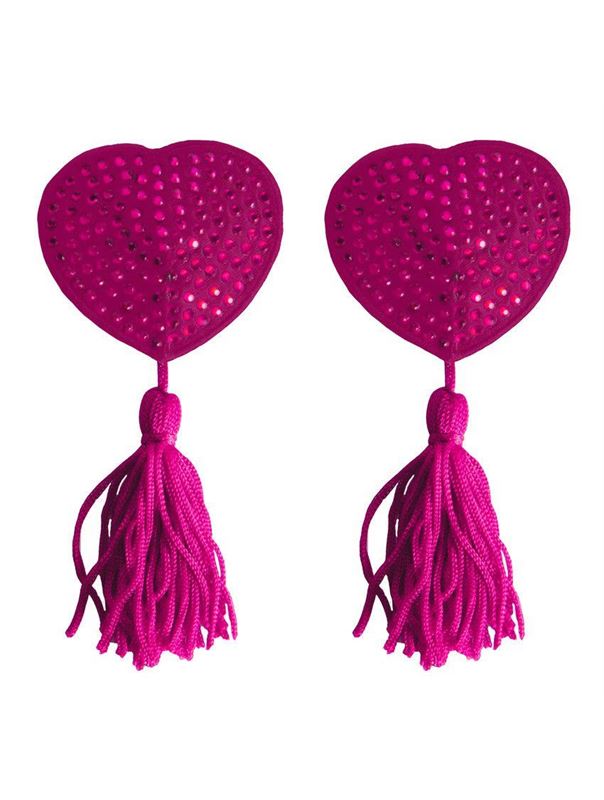Розовые пестисы-сердечки Tassels Heart