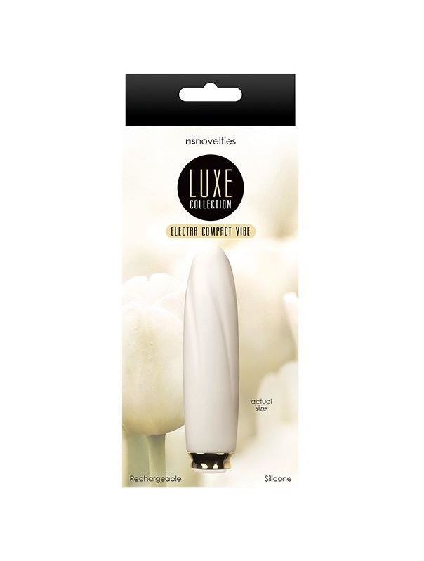 Белый мини вибратор COMPACT VIBE ELECTRA (11 см)