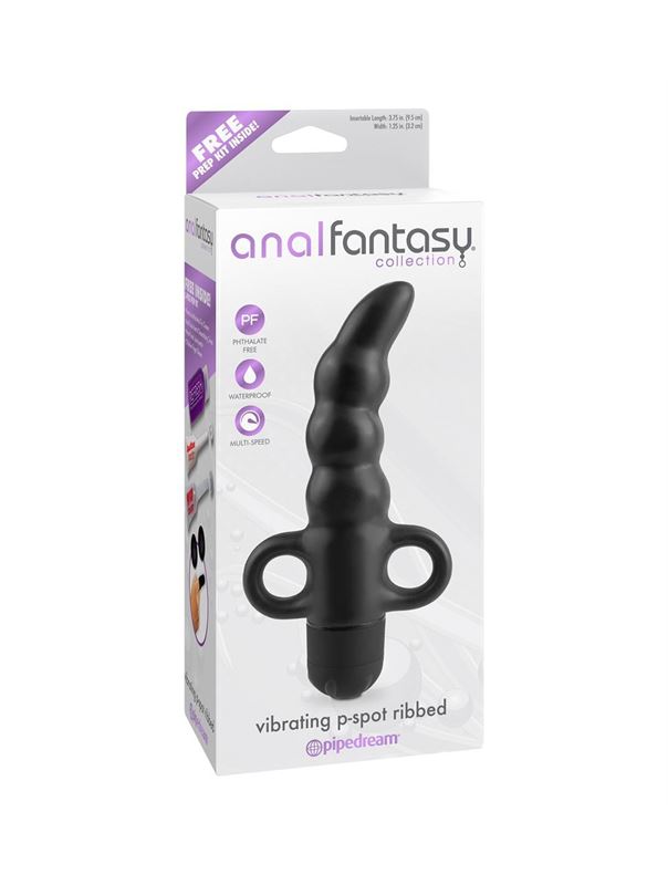 Вибромассажер простаты Vibrating P-Spot Ribbed (9,5 см)