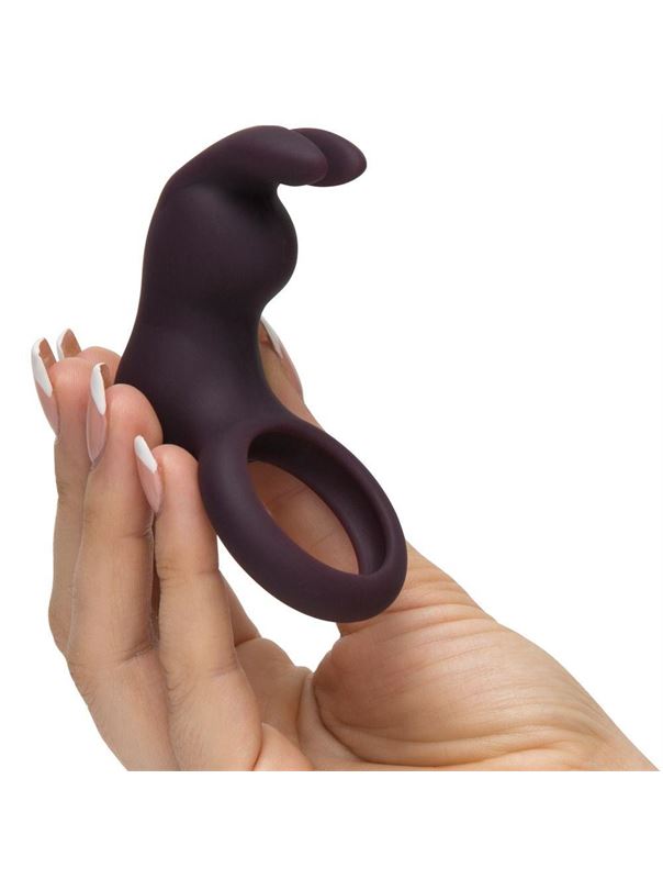 Фиолетовое эрекционное виброкольцо Lost in Each Other Rechargeable Rabbit Love Ring