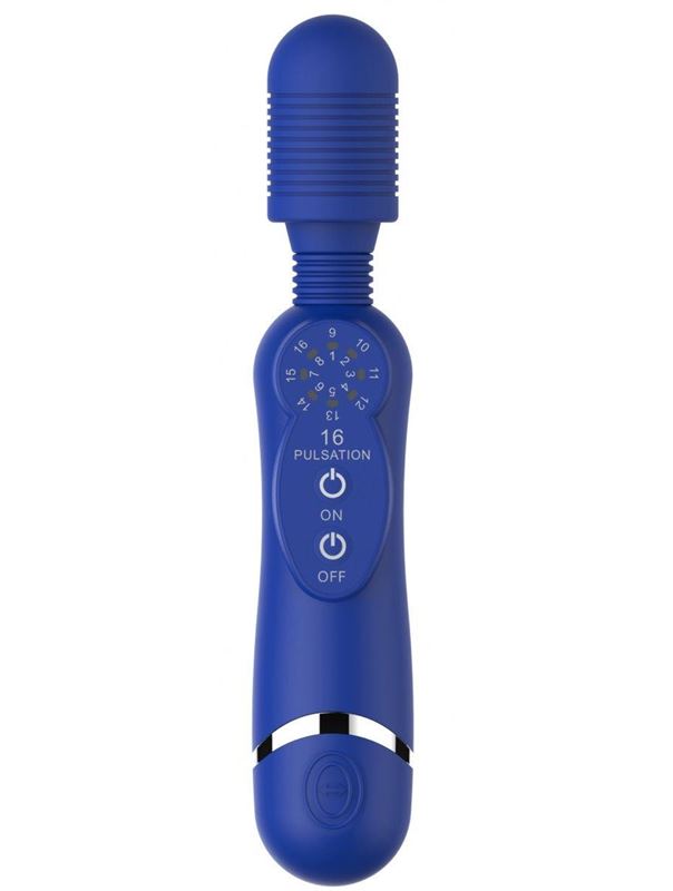Синий универсальный массажер Silicone Massage Wand (20 см)