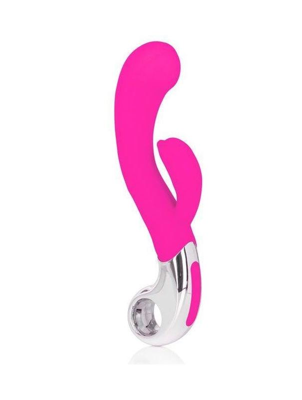 Розовый вибромассажер Embrace Felicity Wand - 21 см.