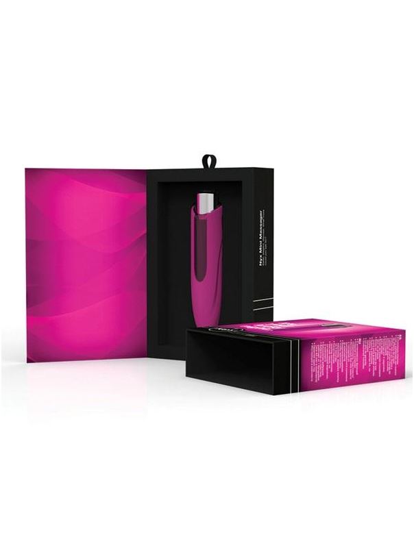 Элегантный розовый минивибратор со снимающейся насадкой Nyx Mini (12,75 см)