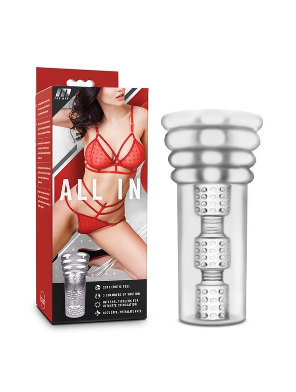 Прозрачный мастурбатор-вагина M for Men - All In