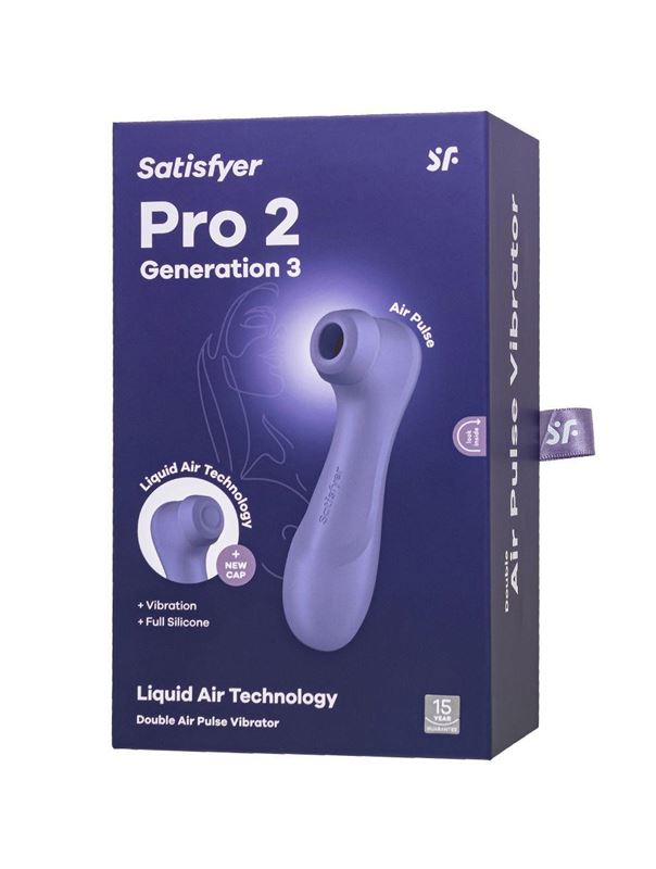 Сиреневый вакуумный стимулятор клитора Satisfyer Pro 2 Generation 3