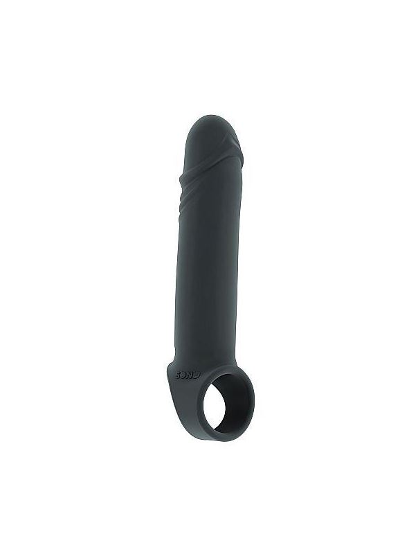 Серая удлиняющая насадка Stretchy Penis Extension No.31