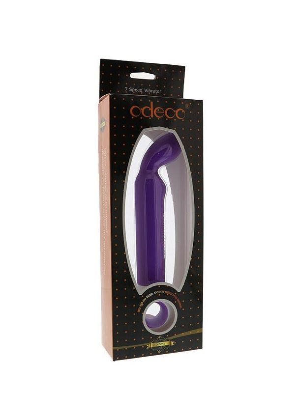 Фиолетовый вибромассажер для точки G INEMES PURPLE - 21 см.