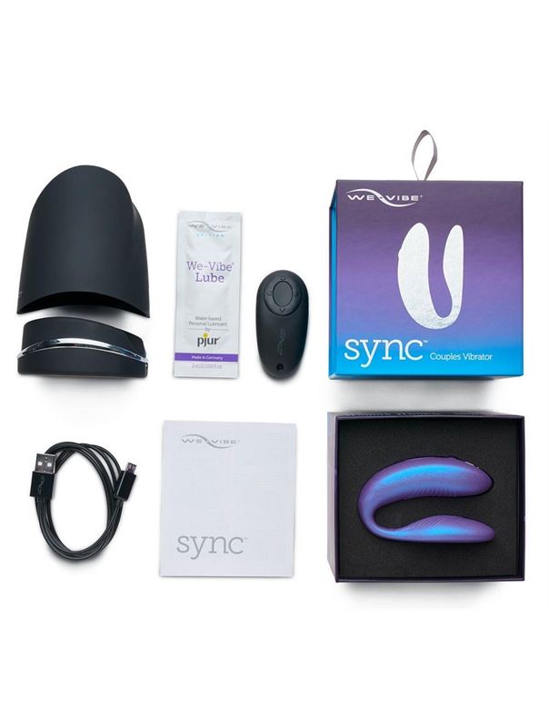 Фиолетовый вибратор для пар We-Vibe - Sync Cosmic