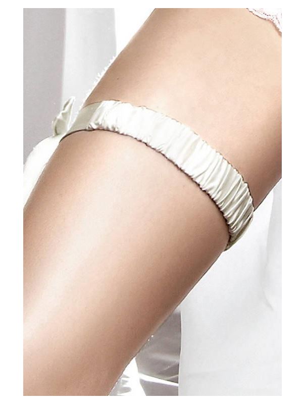 Белая подвязка с декоративной накладкой Accessoires