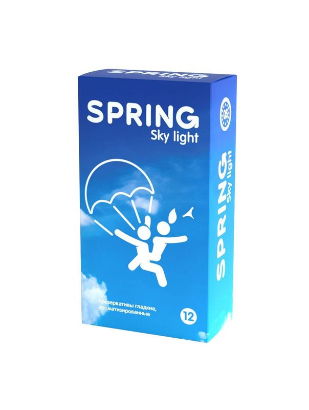 Ультратонкие презервативы SPRING SKY LIGHT (12 шт)