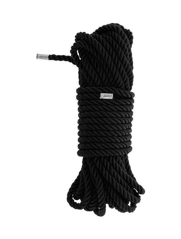 Черная веревка для бондажа BONDAGE ROPE (10 м)