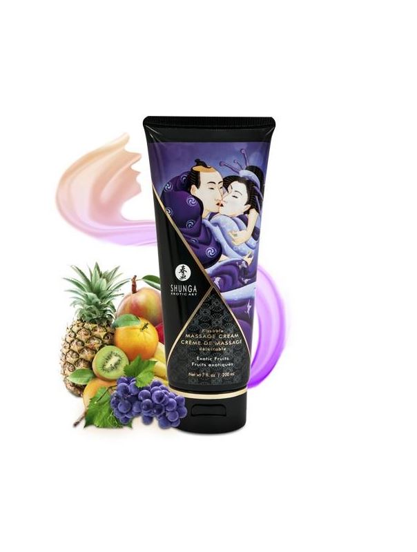 Массажный крем для тела Shunga Exotic Fruits с ароматом экзотических фруктов (200 мл)