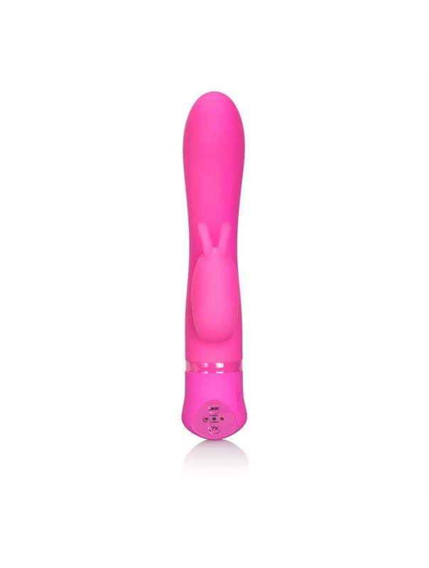 Вибромассажер Spellbound Bunny с загнутым кончиком - 17,8 см.