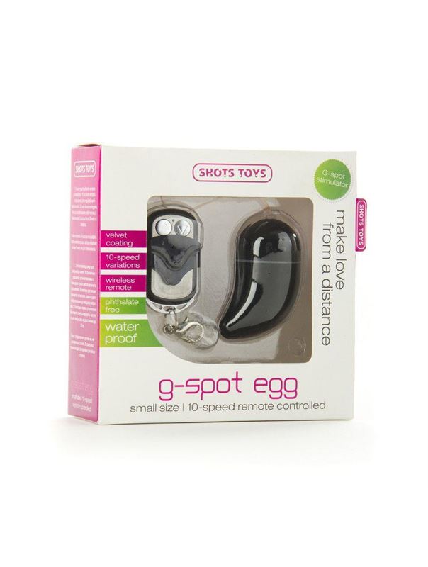 Чёрное виброяйцо G-spot Egg Small