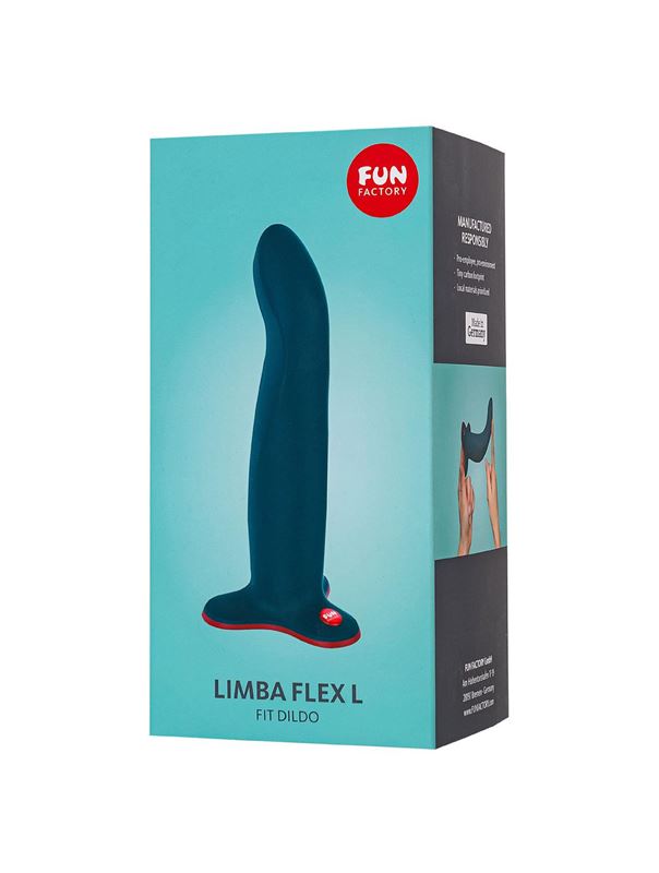 Синий фаллоимитатор Limba Flex L (18,1 см)