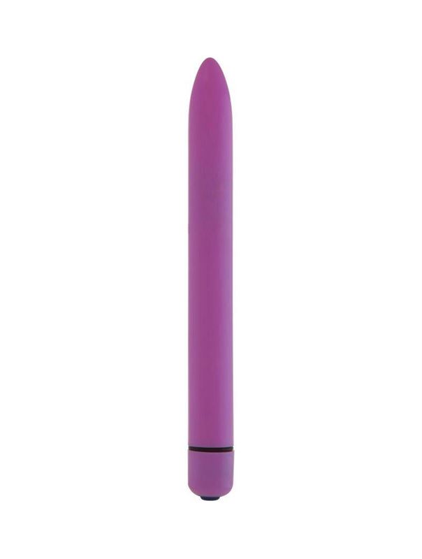 Фиолетовый тонкий вибратор GC Slim Vibe (16,5 см)