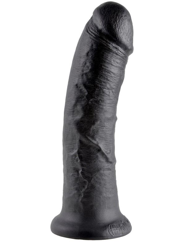 Чёрный фаллоимитатор 8" King Cock (20,3 см)