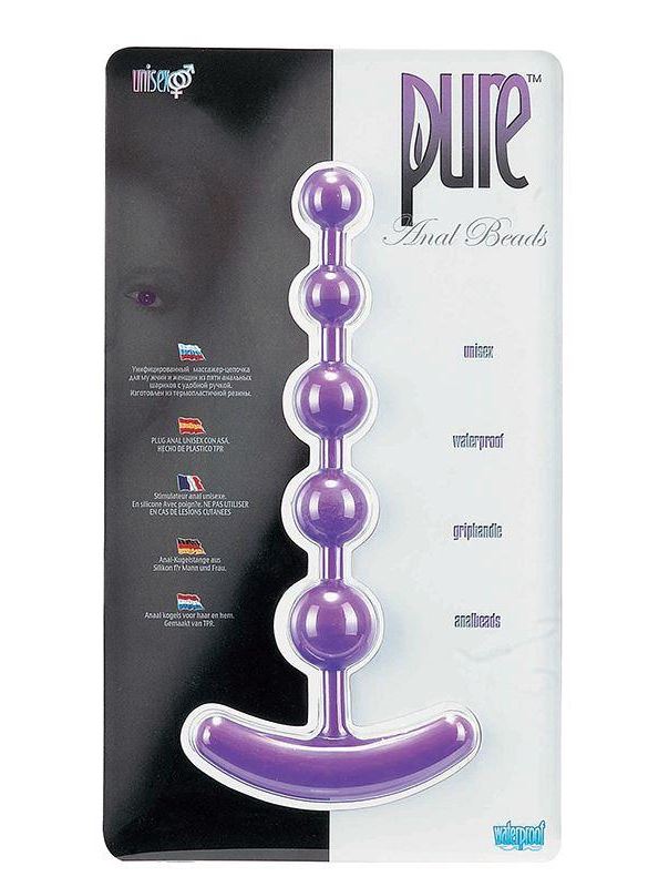 Анальная цепочка PURE ANAL BEADS - 15,2 см.