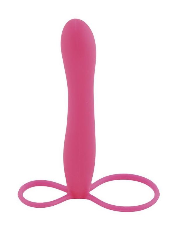 Розовая насадка на пенис POPO Pleasure для анальной стимуляции - 14,5 см.