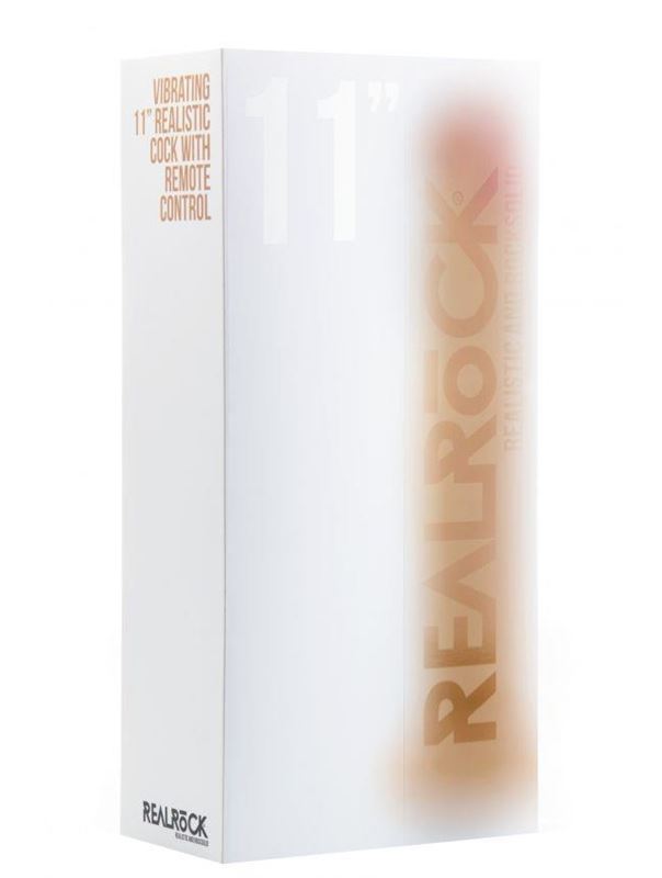 Телесный вибратор-реалистик Vibrating Realistic Cock 11 - 27,5 см.