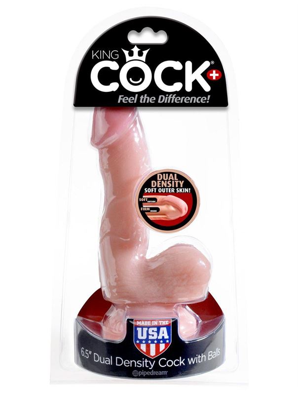 Реалистичный фаллоимитатор Dual Density 6.5 Cock with Balls