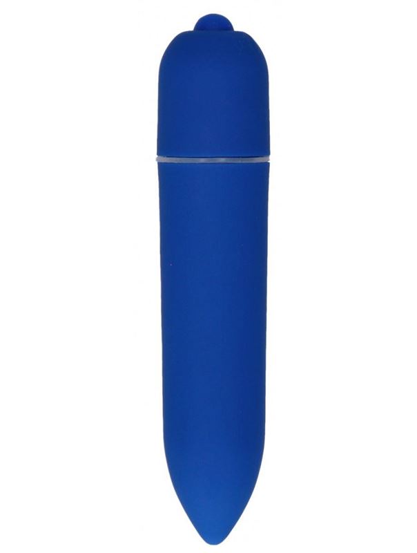 Синяя удлинённая вибропуля Power Bullet (8,3 см)