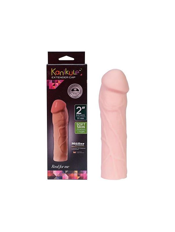 Телесная насадка-удлинитель Kanikule Extender Cap 2 - 20,3 см.