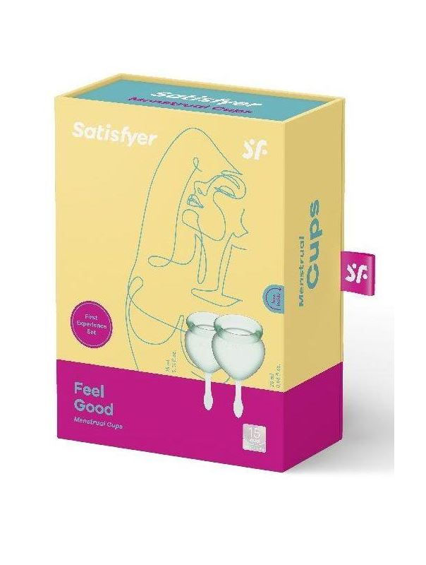 Набор зеленых менструальных чаш Feel Good Menstrual Cup