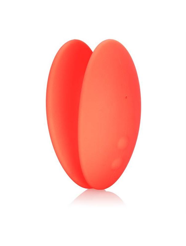 Оранжевый вибромассажер Mini Marvels Silicone Marvelous Massager