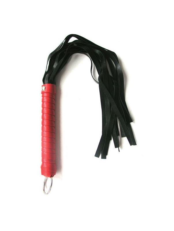 Черный флоггер Notabu с красной ручкой (49 см)
