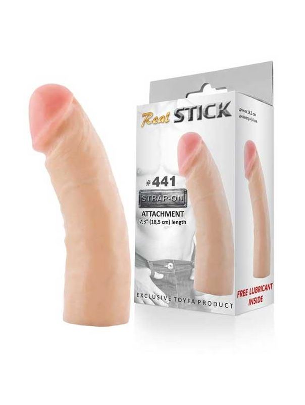Фаллоимитатор-насадка RealStick #441 - 18,5 см.