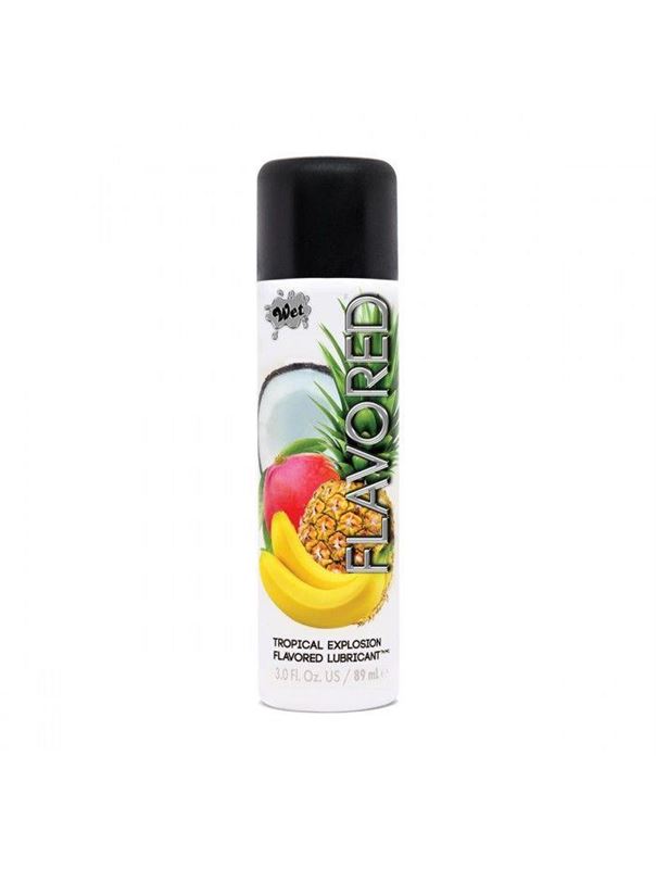 Лубрикант Wet Flavored Tropical Explosion с ароматом тропических фруктов (89 мл)