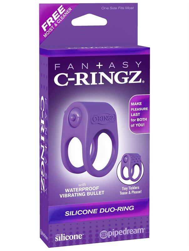 Эрекционное кольцо с подхватом мошонки Silicone Duo-Ring