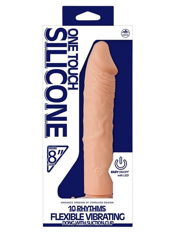 Телесный вибратор One Touch Silicone (22,5 см)
