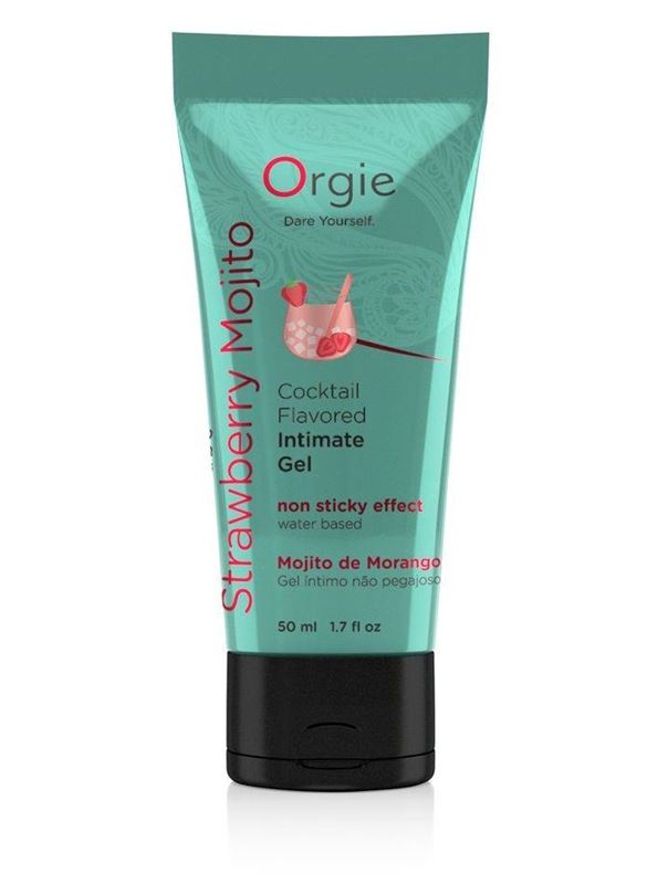 Съедобный интимный гель Orgie Lube Tube Cocktail Strawberry Mojito (50 мл)