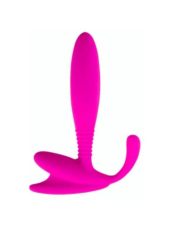 Розовый стимулятор простаты Beginner P-Spot Massager (12 см)