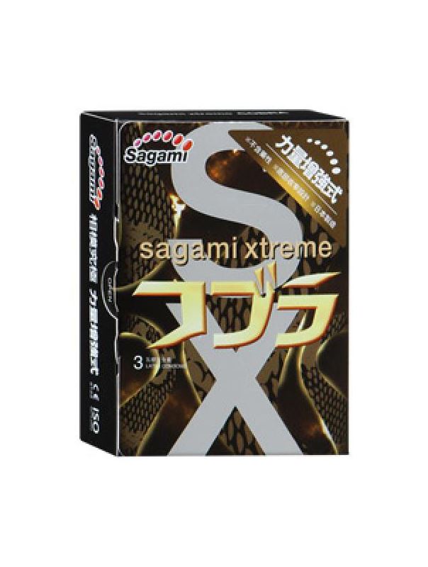 Суженные к основанию презервативы Sagami Xtreme COBRA (3 шт)