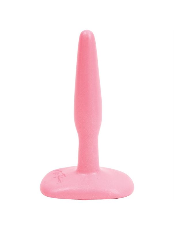 Розовая тонкая анальная пробка Butt Plug Pink Slim Small (10,5 см)