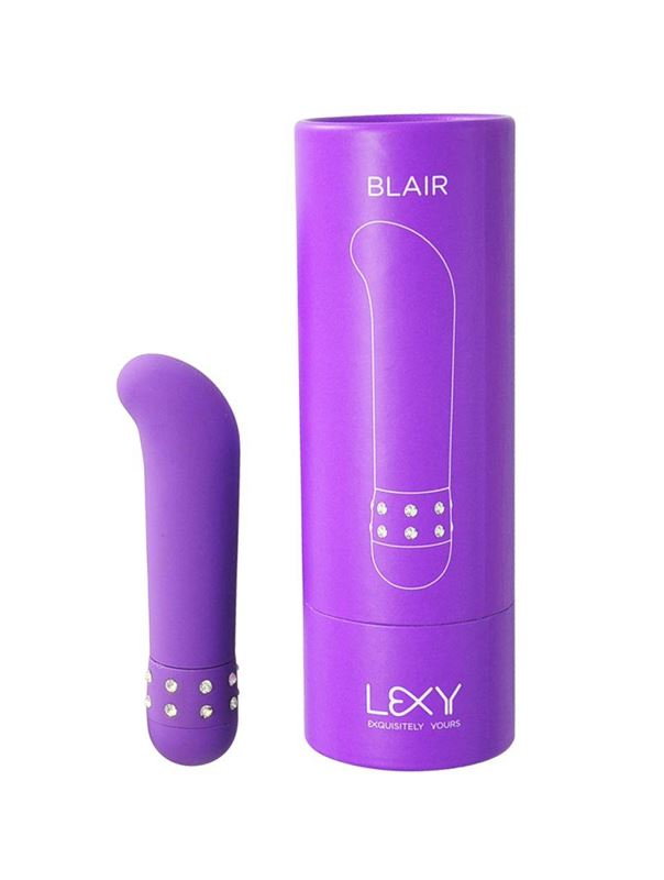 Фиолетовый вибратор Blair - 12,5 см.