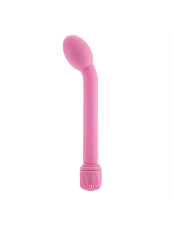 Нежно-розовый вибромассажёр G-точки G-SPOT TULIP с утолщенной головкой (17 см)