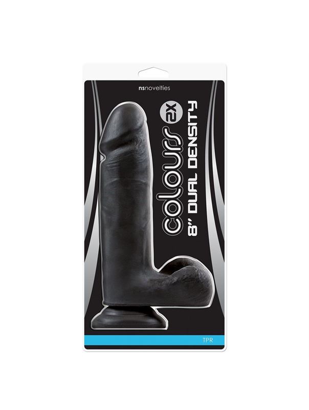 Чёрный фаллоимитатор 2X Dual Density 8 Dildo - 24 см.