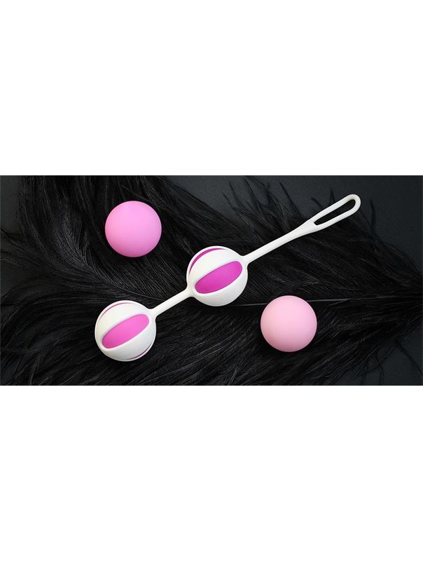Розовые вагинальные шарики Geisha Balls 2