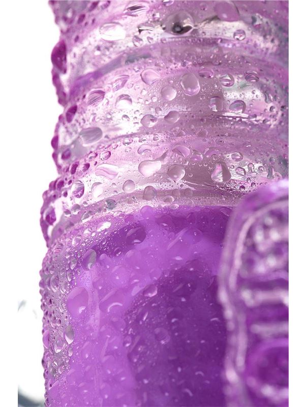 Фиолетовый хай-тек вибратор High-Tech fantasy с вращением бусин (24,5 см)