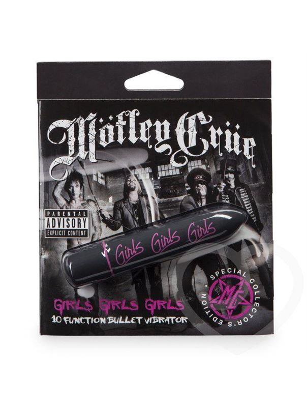 Чёрная вибропуля Motley Crue Girls