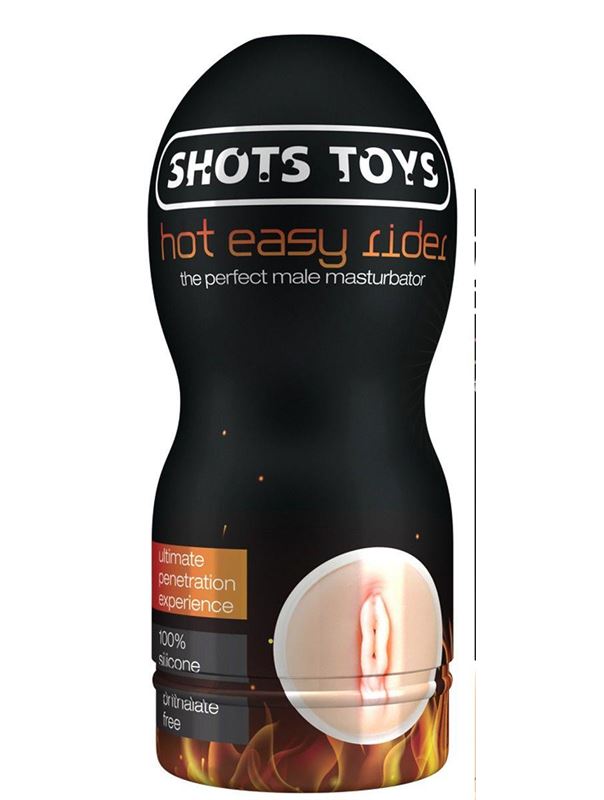 Телесный мастурбатор вагина Hot Easy Rider с согревающим эффектом