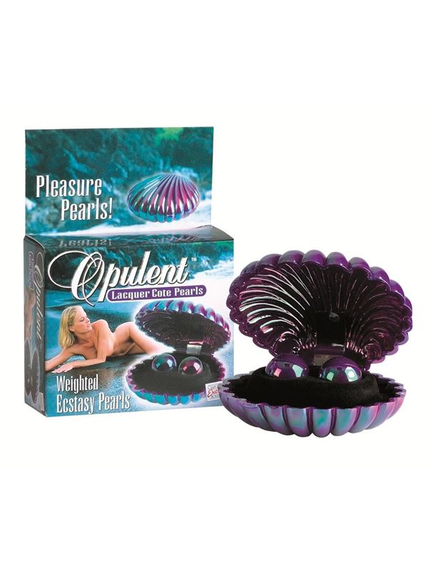 Перламутровые фиолетовые вагинальные шарики Opulent Lacquer Cote Pearls