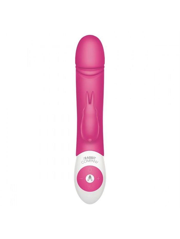 Розовый вибратор Thrusting Rabbit с функцией толкания