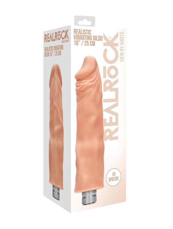 Телесный вибратор реалистик Vibrating Dildo (27,5 см)